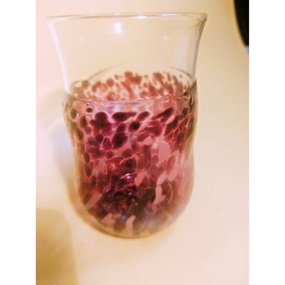 Murano Hand Blown Glass Water Tumbler/Vase 5" Tall 1960's - Picture 2 of 14